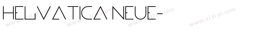 Helvatica neue字体转换